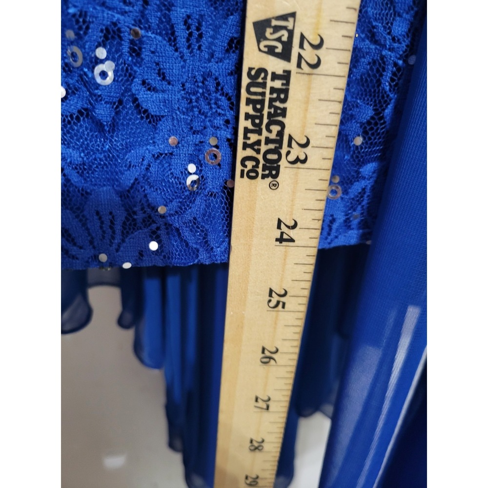 City Triangles Blue Embellished Dress Size 7 Prom Whimsical Fairy - Picture 10 of 16